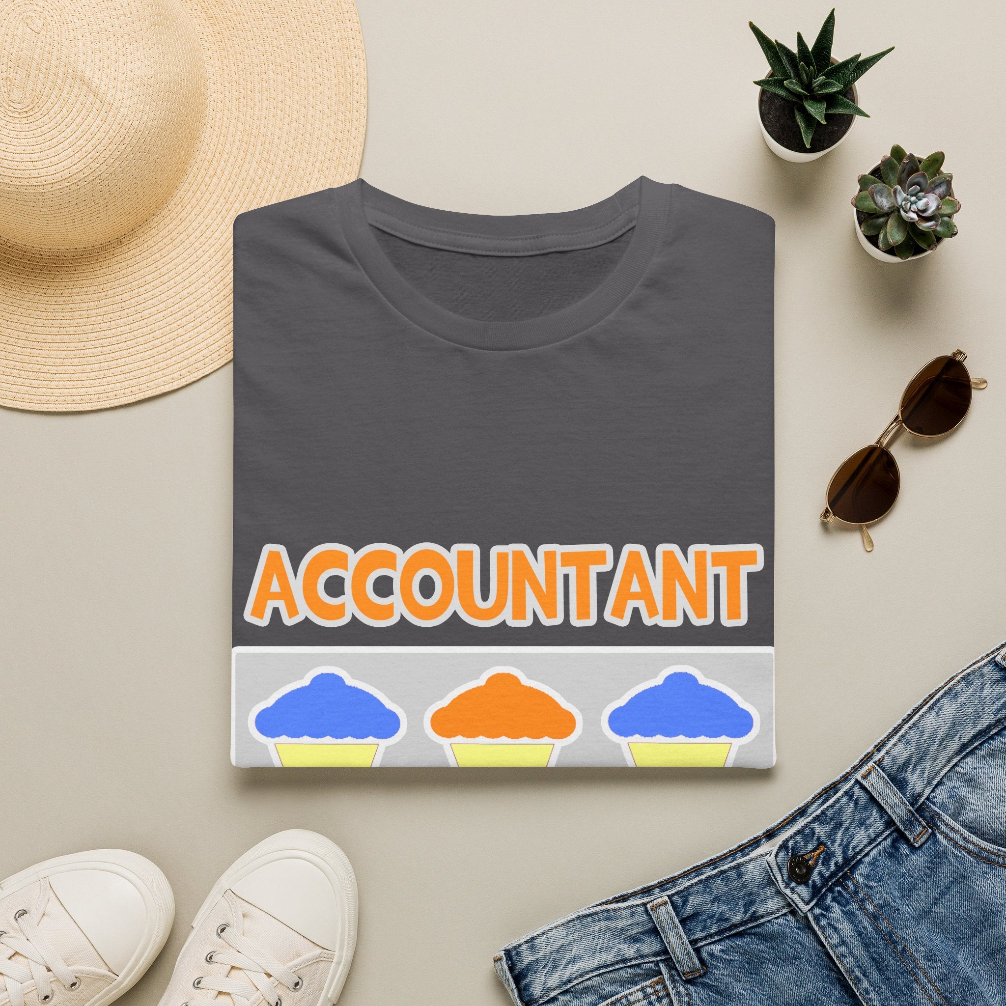 Accountant ... Will Work For Cupcakes - Unisex Softstyle T-Shirt