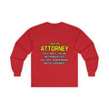 Attorney...Superior Intelligence - Unisex Ultra Cotton Long Sleeve Tee