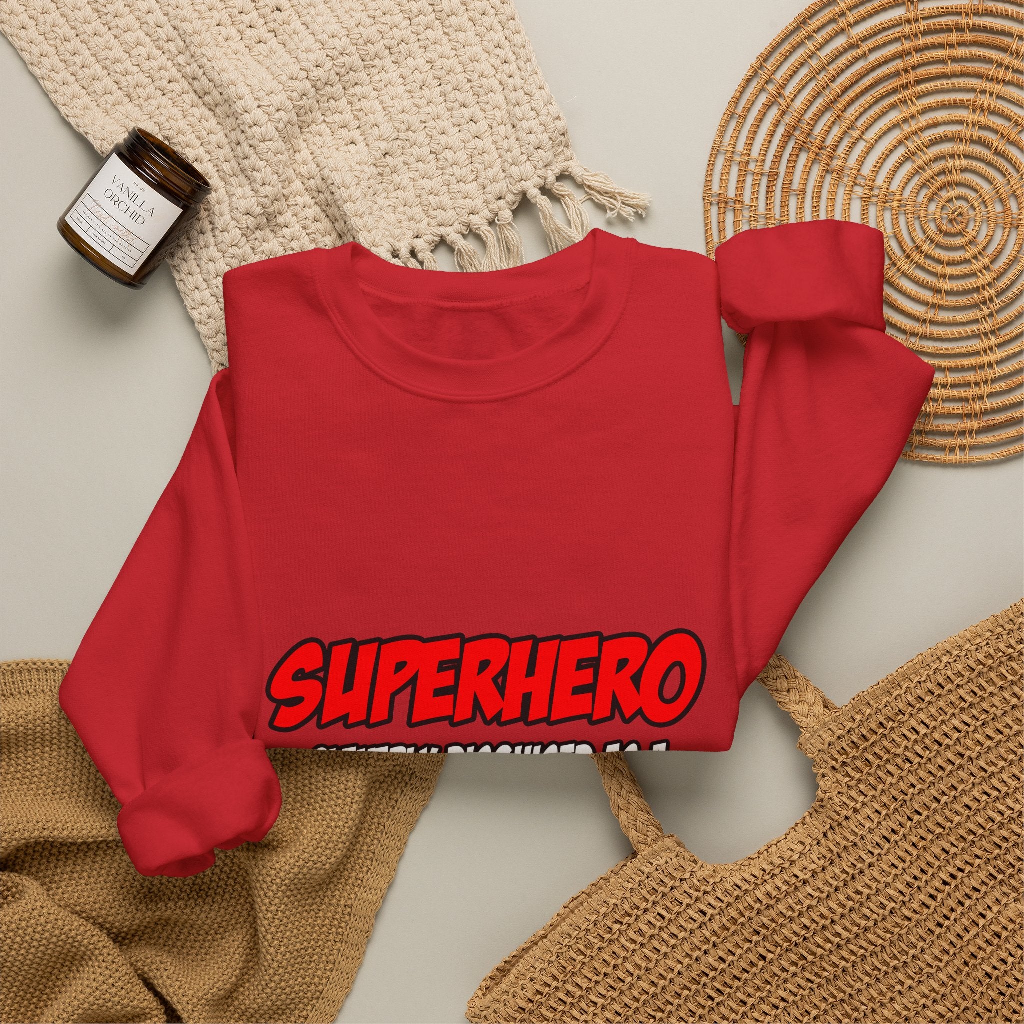 Superhero...Teacher - Unisex Heavy Blend™ Crewneck Sweatshirt