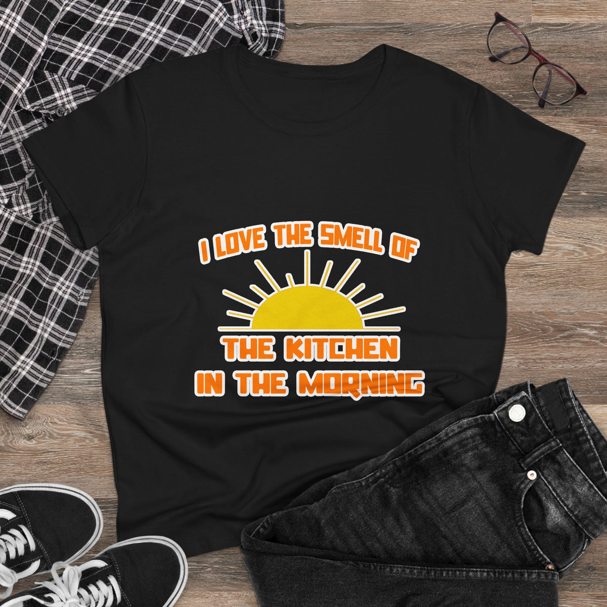 Smell of The Kitchen in the Morning - Women's Midweight Cotton Tee