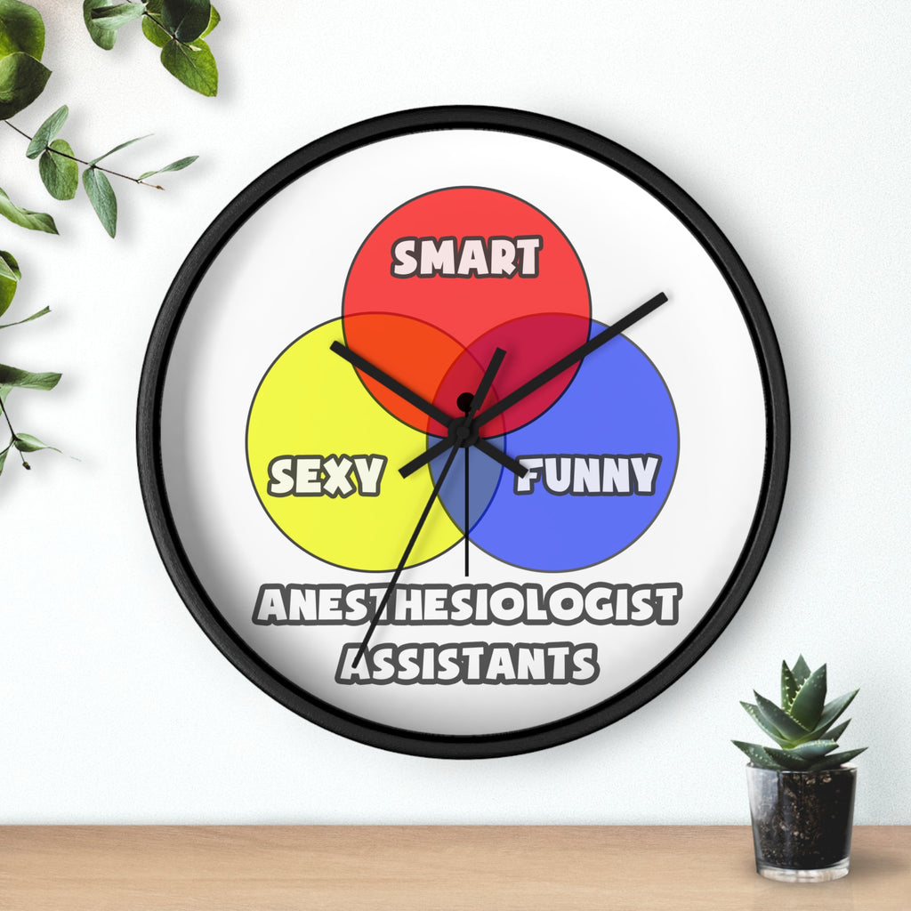 Venn Diagram .. Anesthesiologist Assistants - Wall Clock