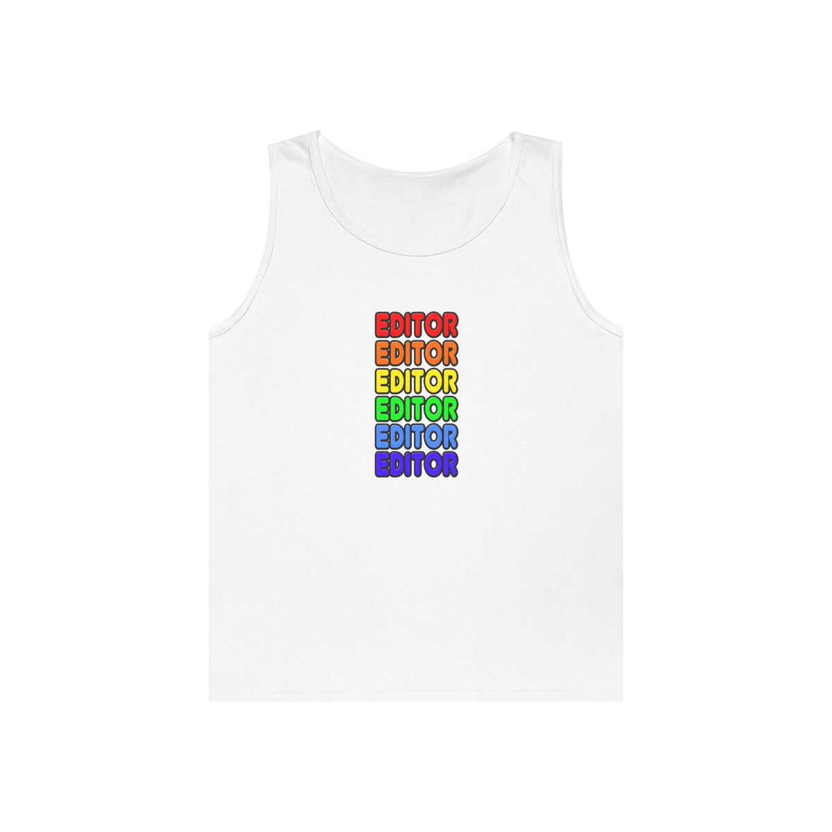 Rainbow Editor - Unisex Heavy Cotton Tank Top