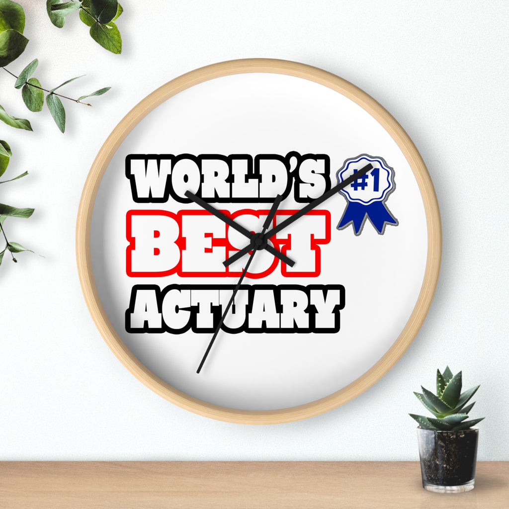 World's Best Actuary - Wall Clock