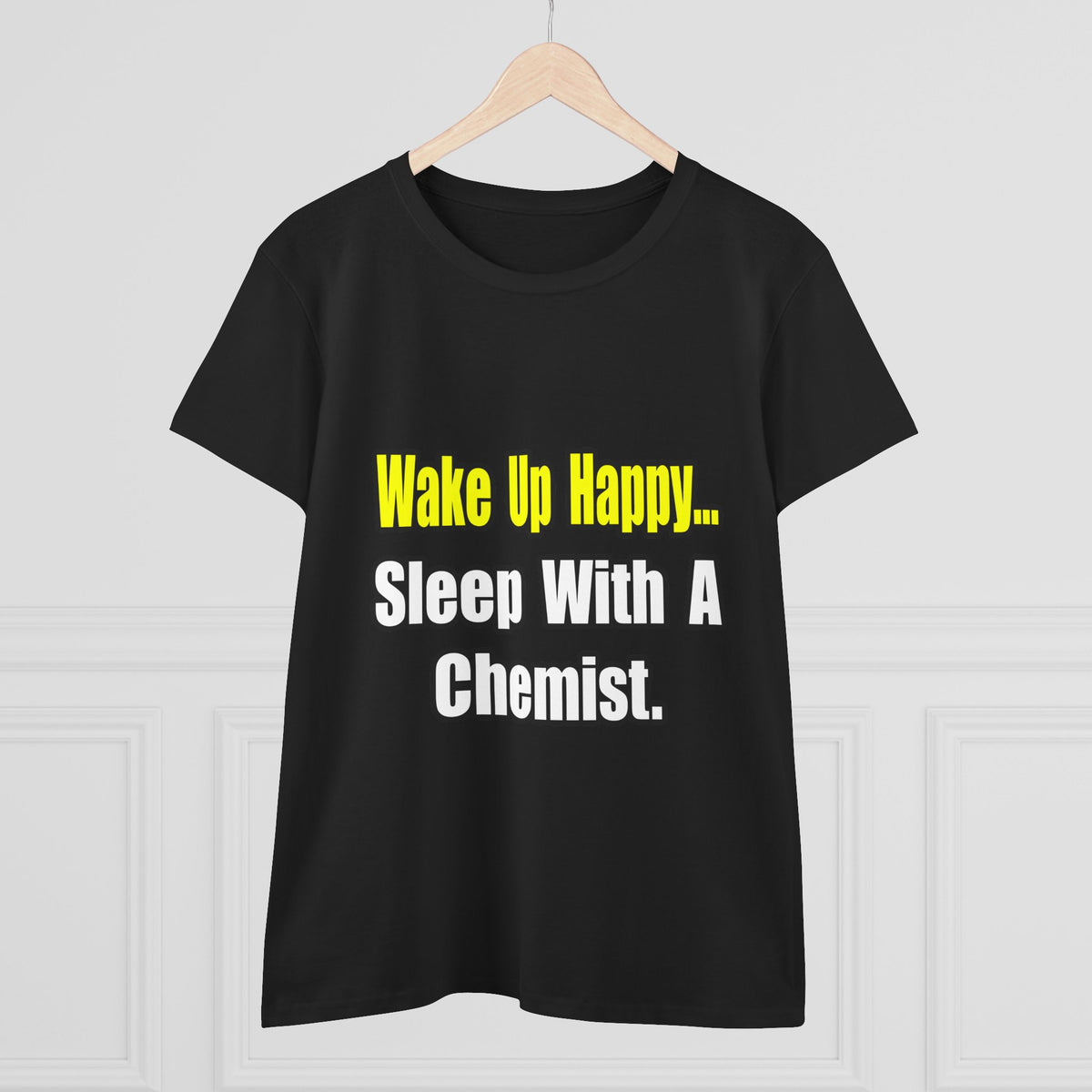 Sleep With Chemist - Women's Midweight Cotton Tee