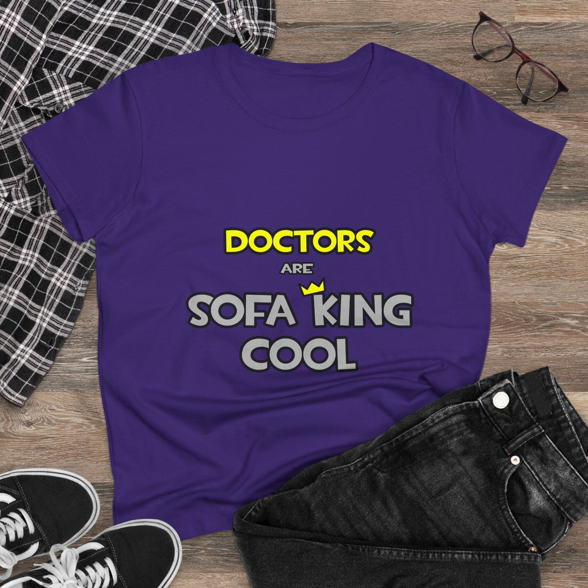 Doctors Are Sofa King Cool - Women's Midweight Cotton Tee
