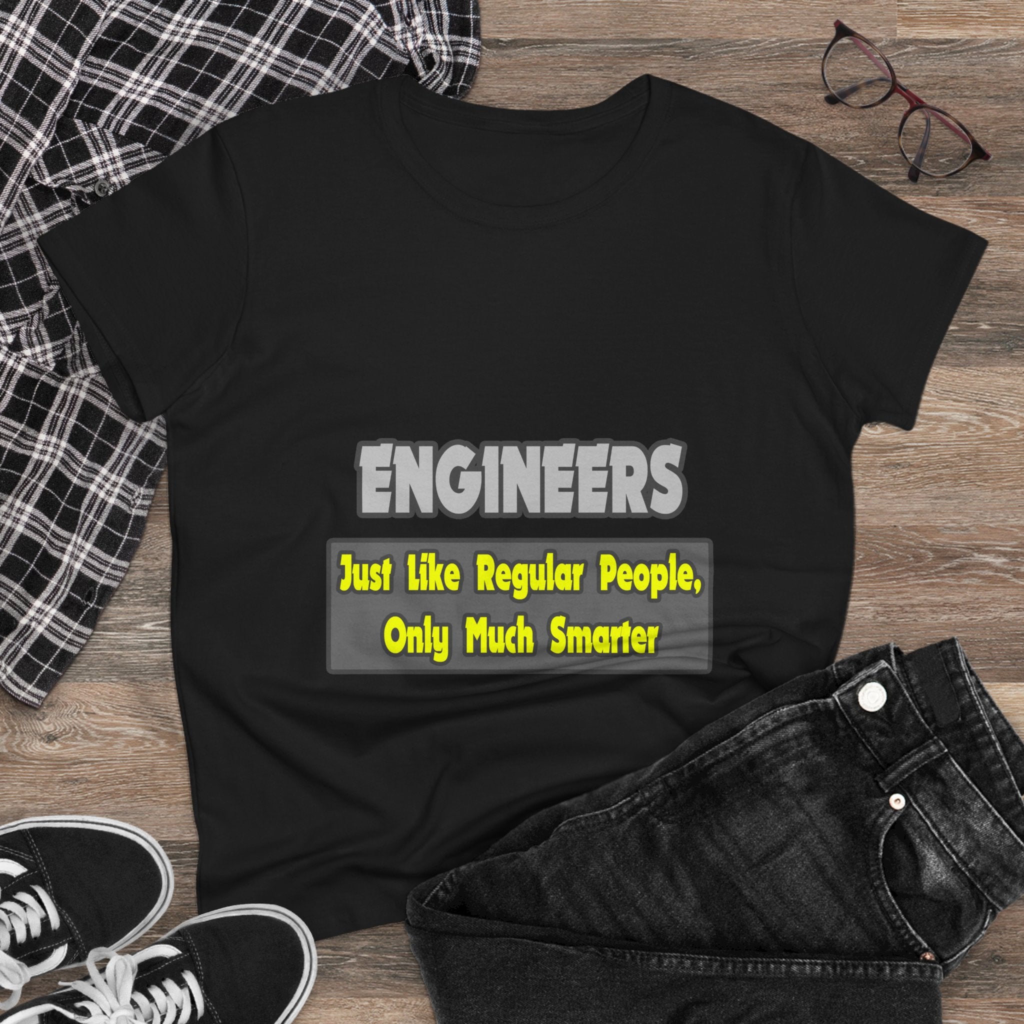 Engineers...Smarter - Women's Midweight Cotton Tee