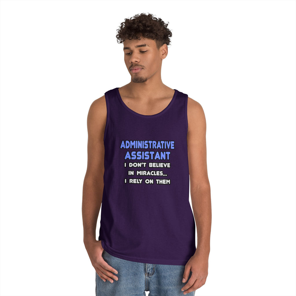 Miracles and Administrative Assistants - Unisex Heavy Cotton Tank Top