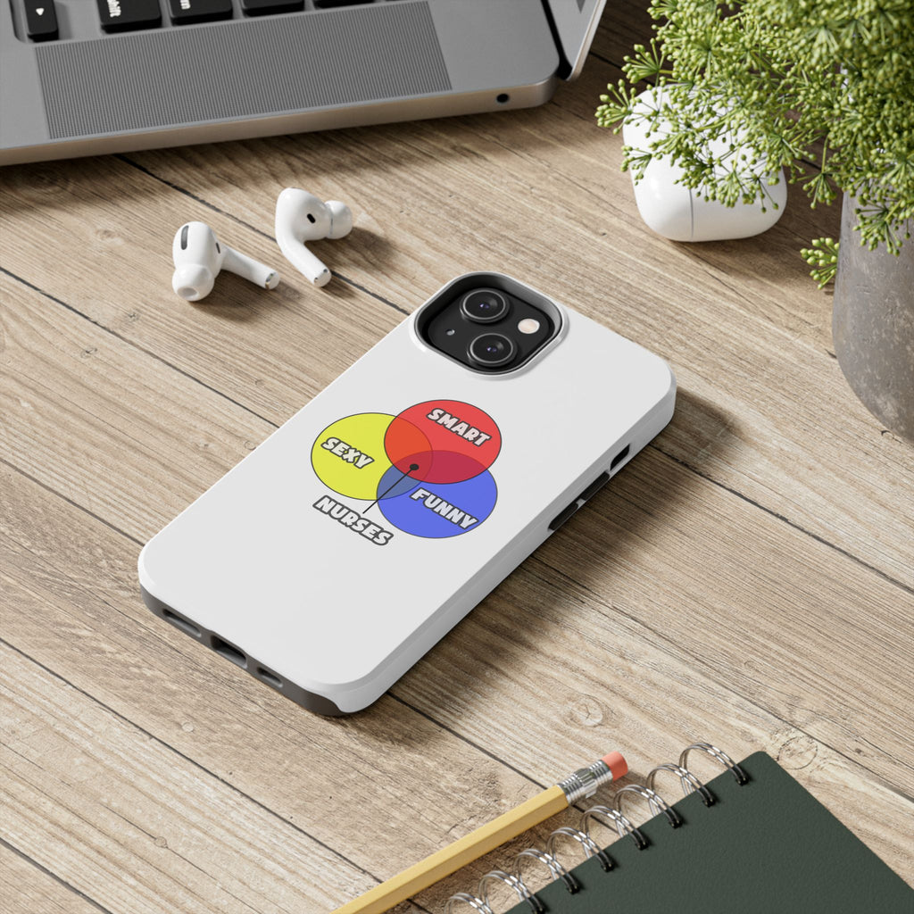 Venn Diagram .. Nurses - Tough Phone Cases