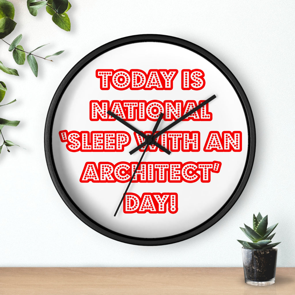 National 'Sleep With an Architect' Day - Wall Clock
