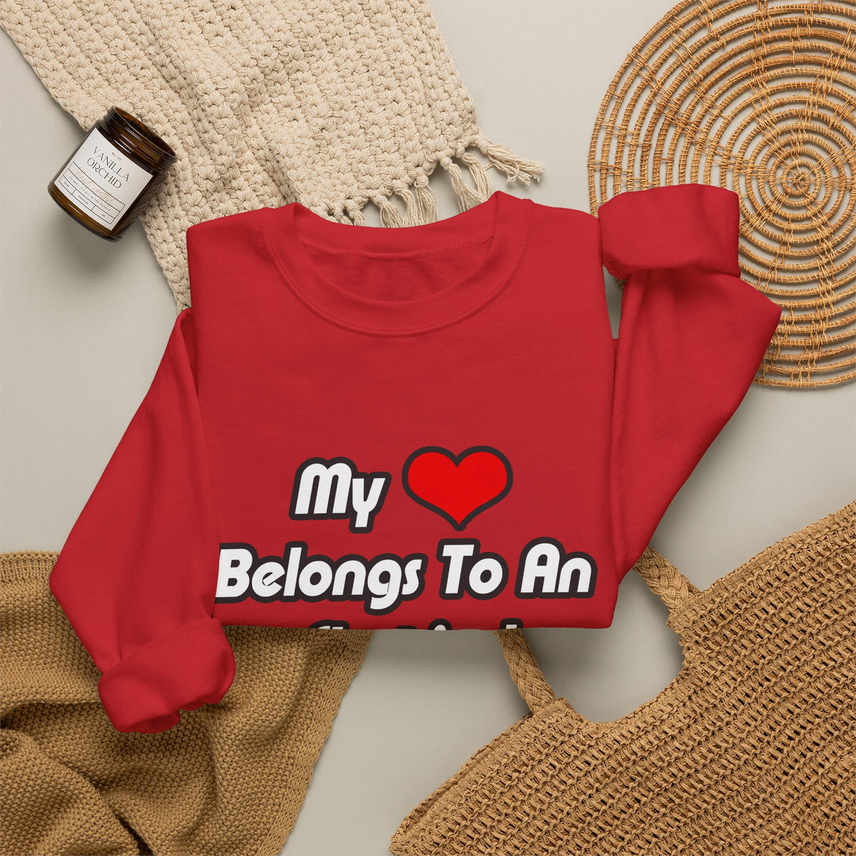 My Heart Belongs To An Electrical Engineer - Unisex Heavy Blend™ Crewneck Sweatshirt