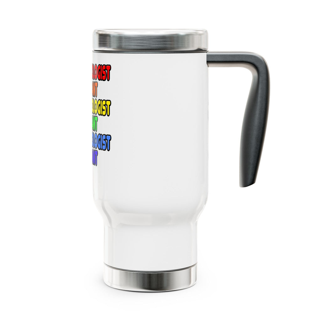 Rainbow Anesthesiologist Assistant - Stainless Steel Travel Mug with Handle, 14oz