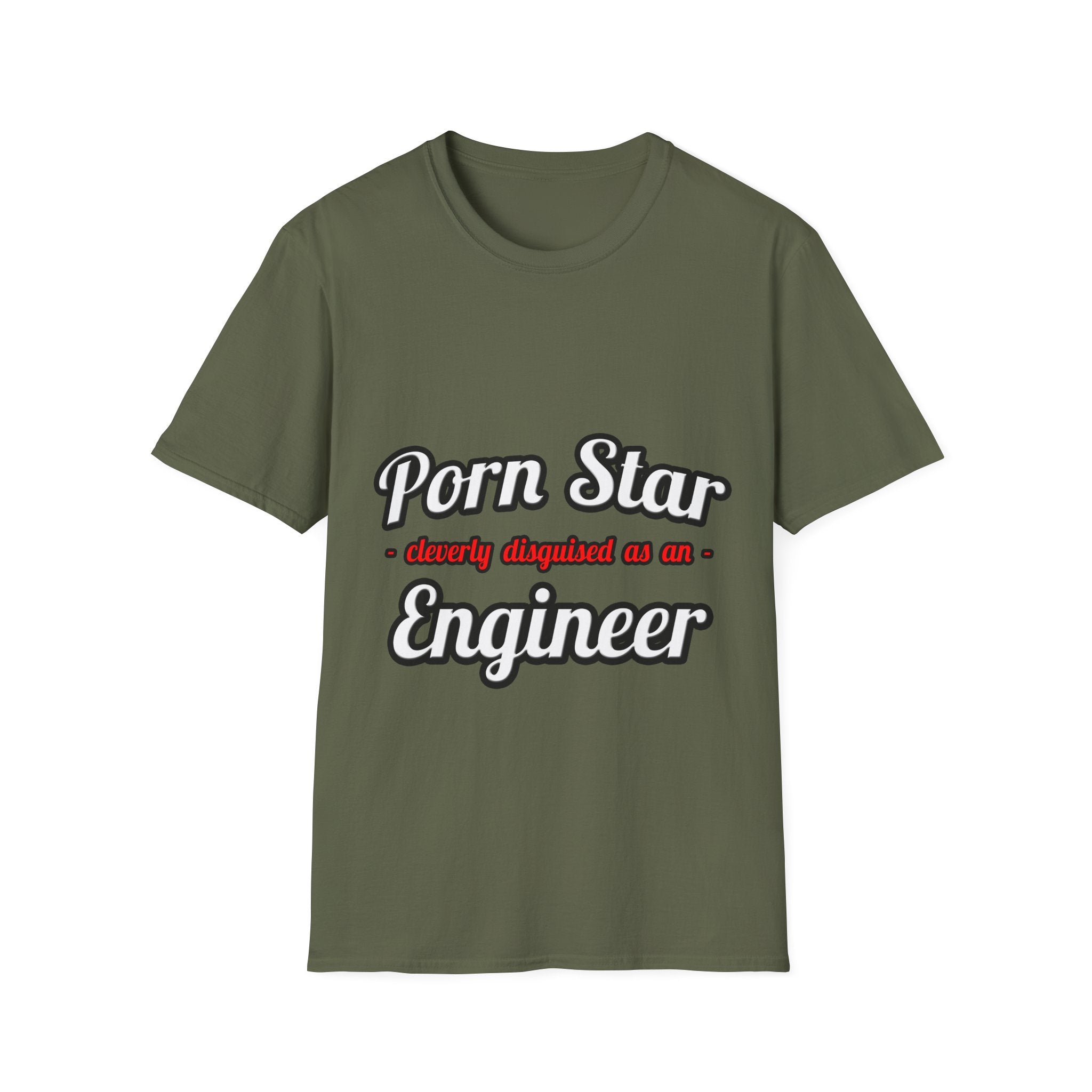 Porn Star...Engineer - Unisex Softstyle T-Shirt