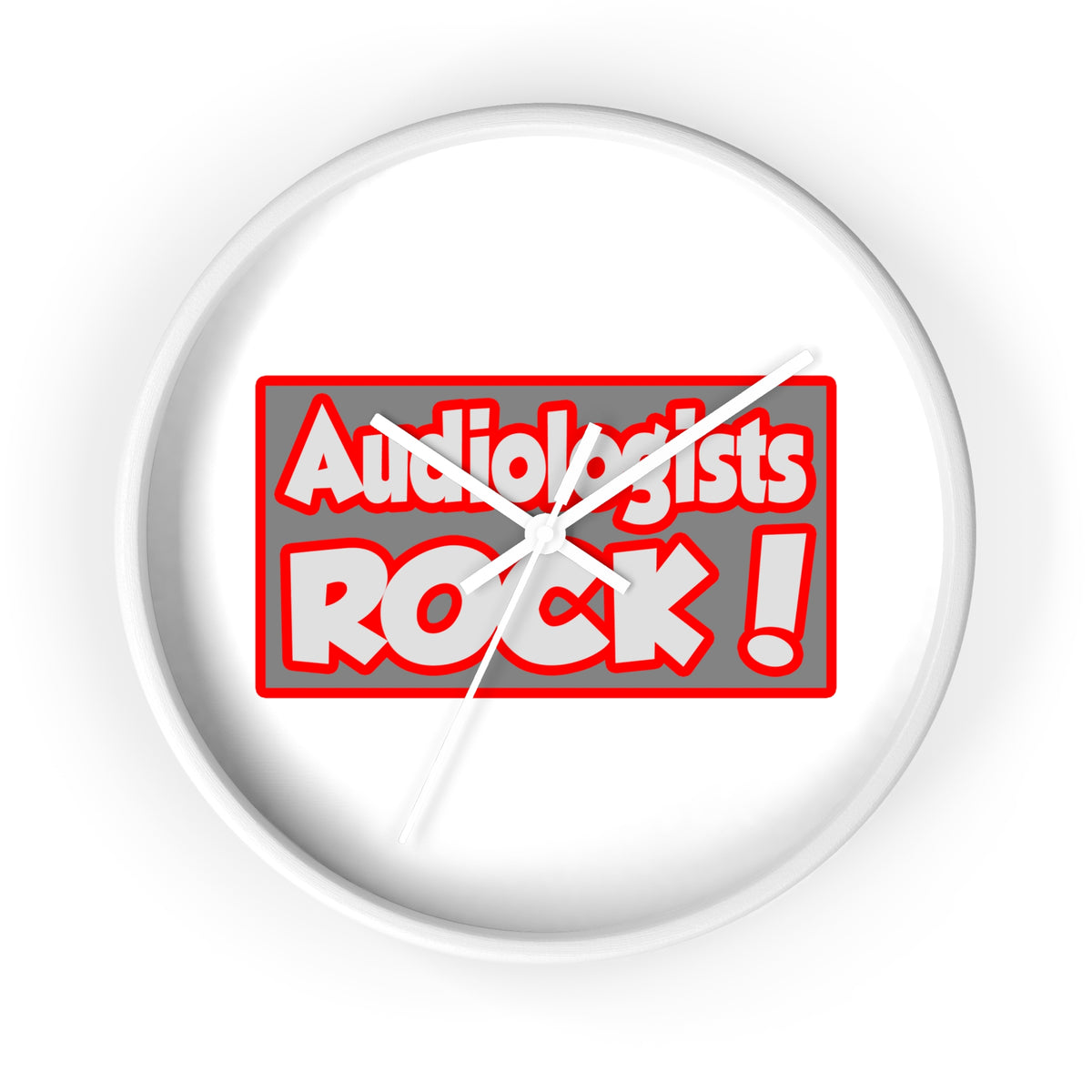 Audiologists Rock! - Wall Clock