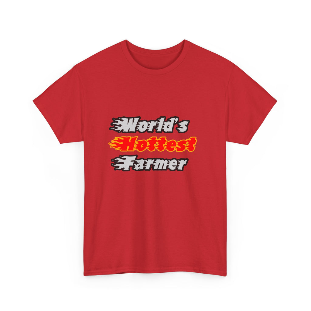 World's Hottest Farmer - Unisex Heavy Cotton Tee