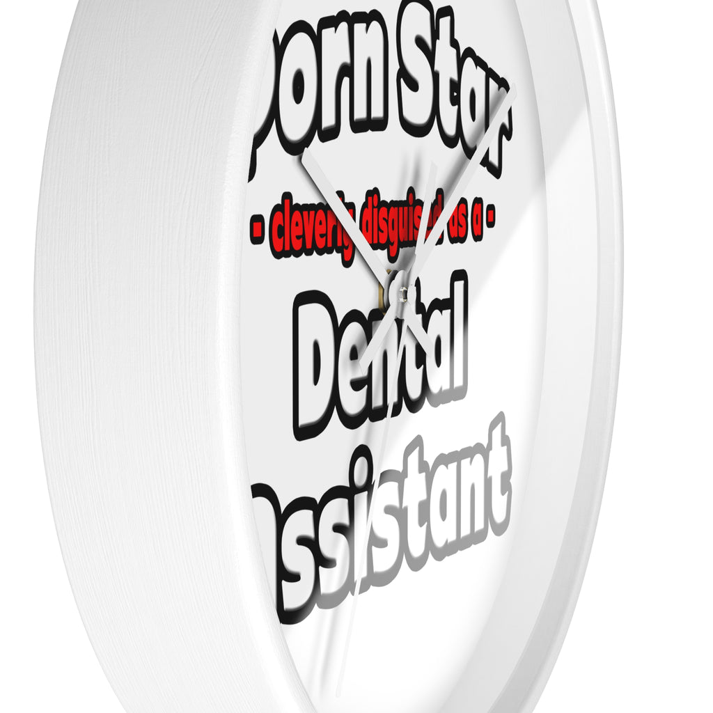 Porn Star .. Dental Assistant - Wall Clock