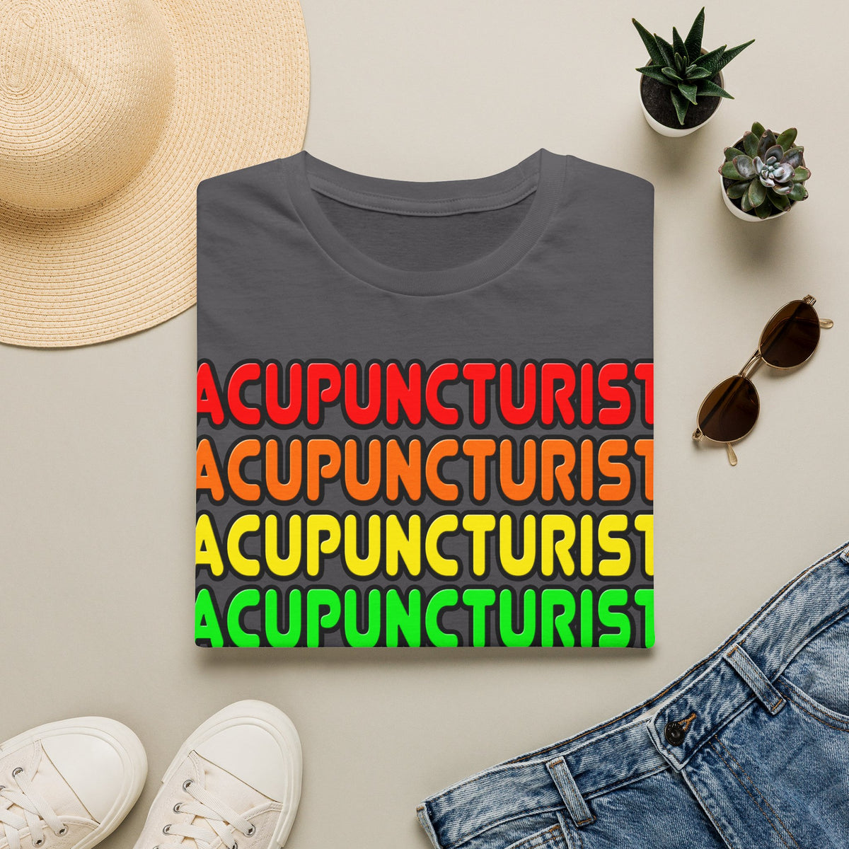 Rainbow Acupuncturist - Unisex Softstyle T-Shirt