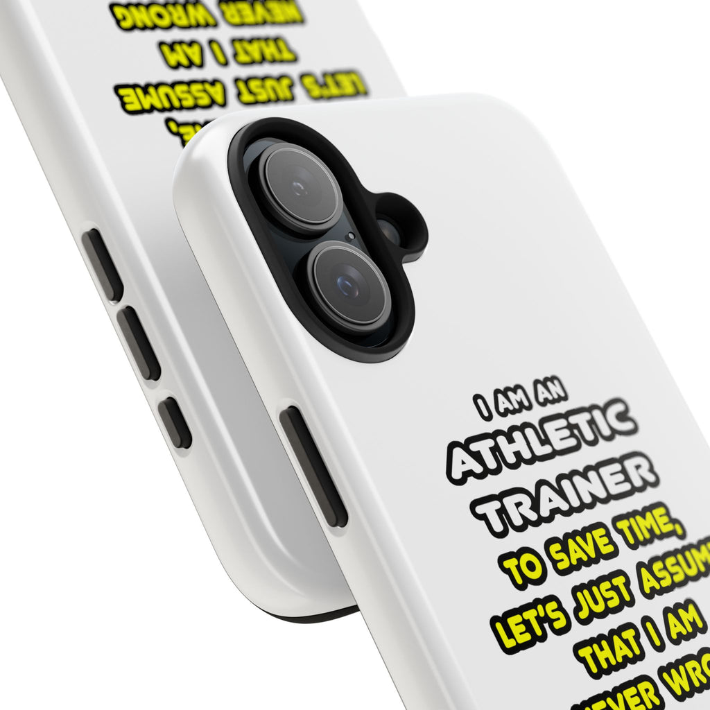 Funny Athletic Trainer T Shirts - Tough Phone Cases