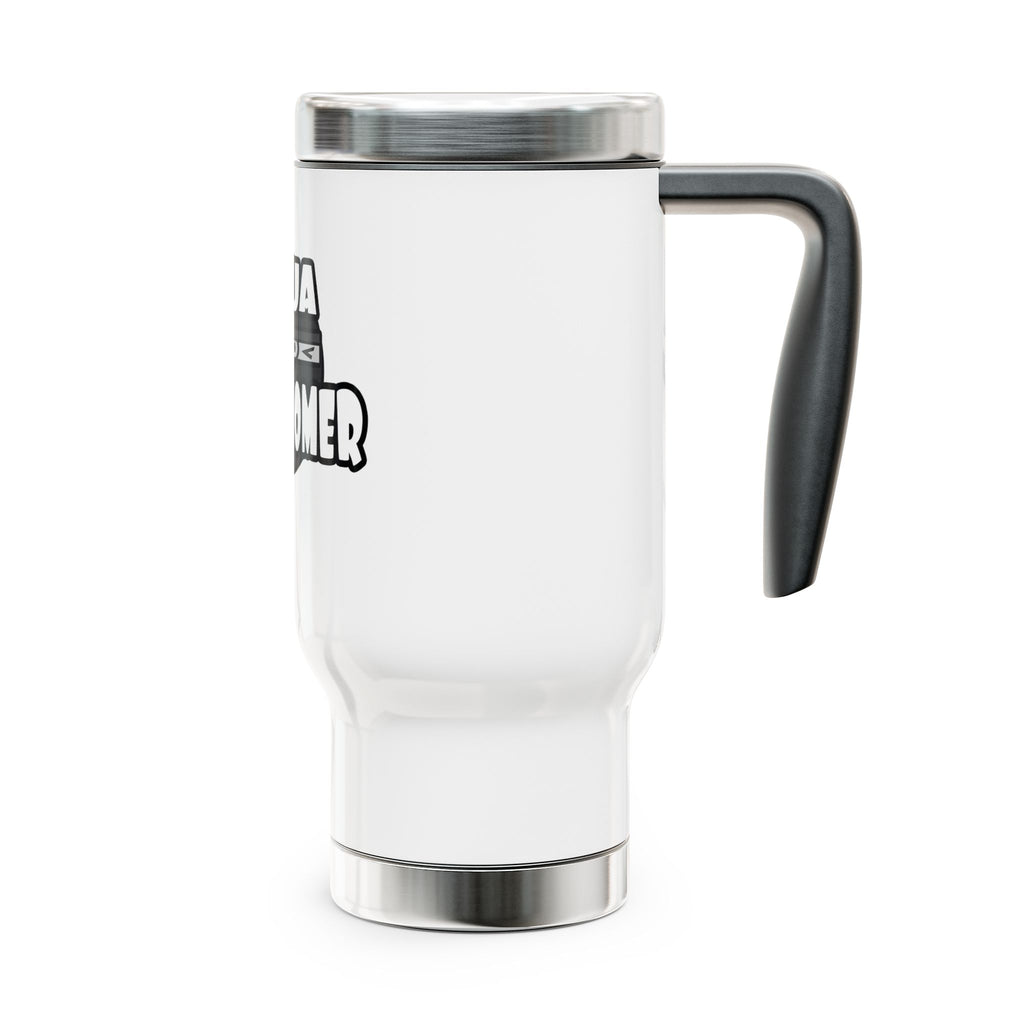 Ninja Astronomer - Stainless Steel Travel Mug with Handle, 14oz