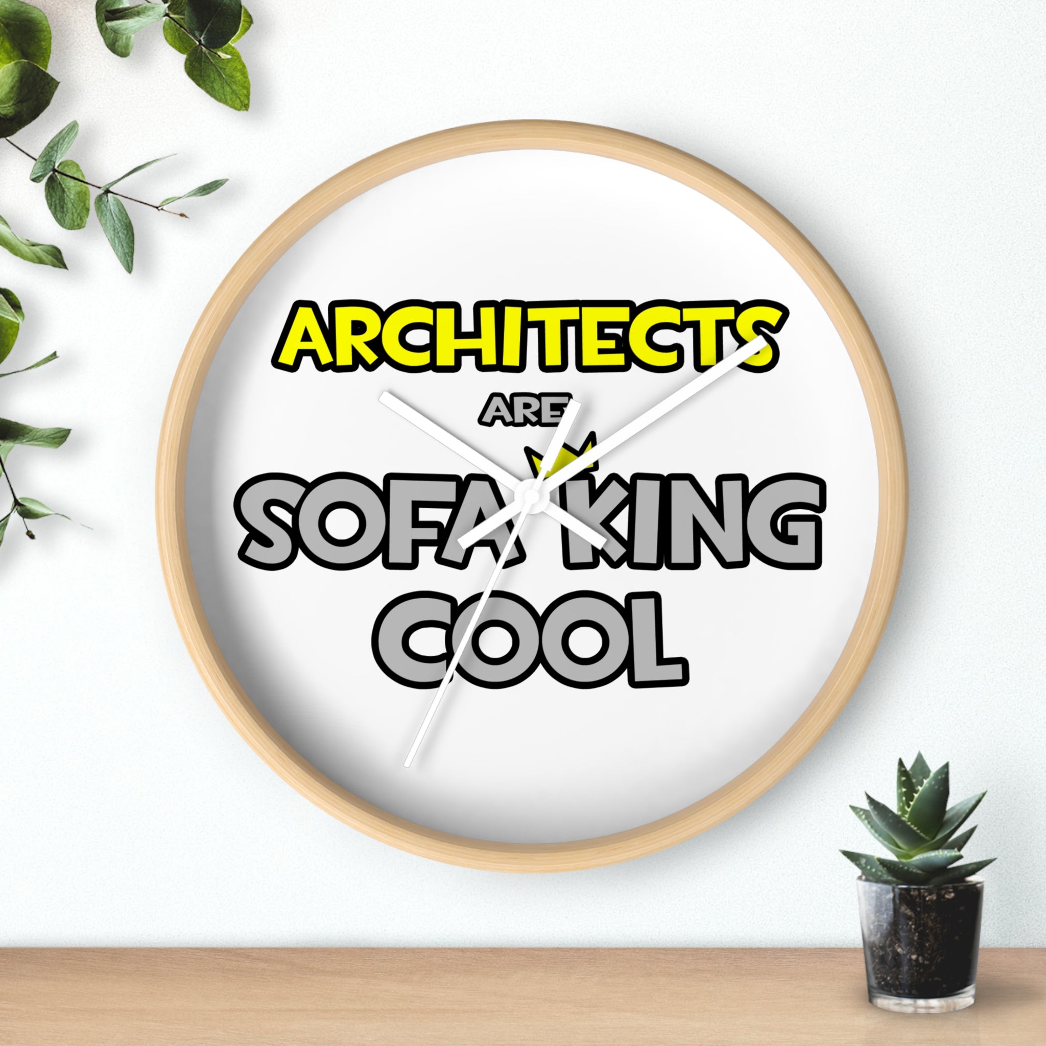 Architects Are Sofa King Cool - Wall Clock