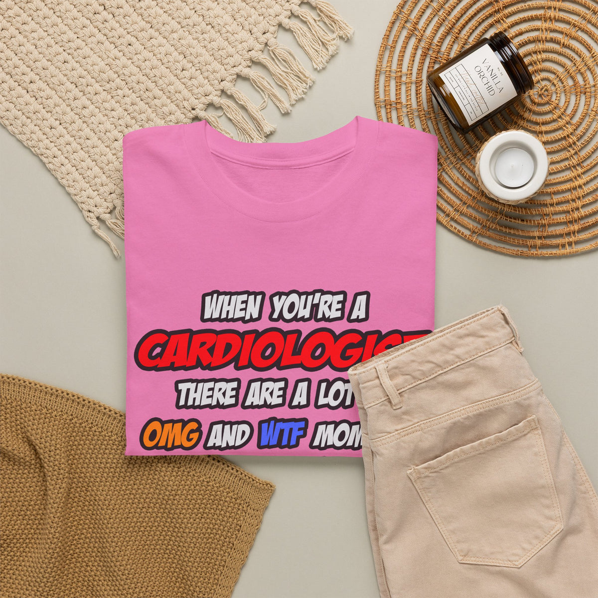 Cardiologist .. OMG WTF LOL - Unisex Heavy Cotton Tee