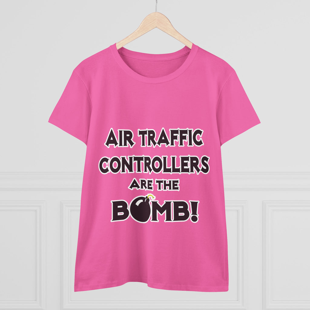 Air Traffic Controllers Are The Bomb! - Women's Midweight Cotton Tee