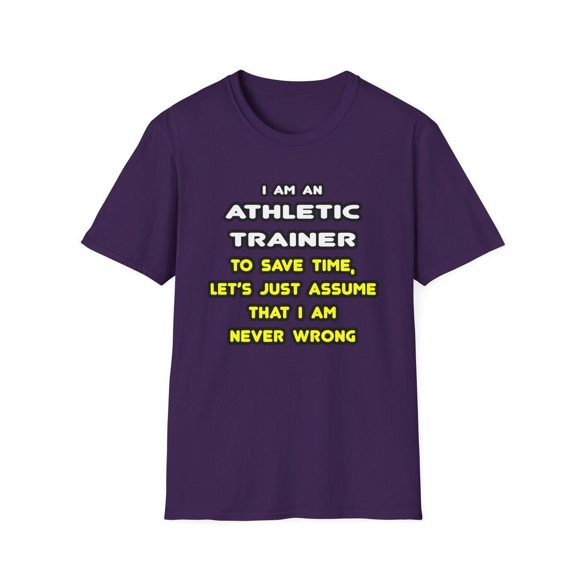 Funny Athletic Trainer T Shirts - Unisex Softstyle T-Shirt