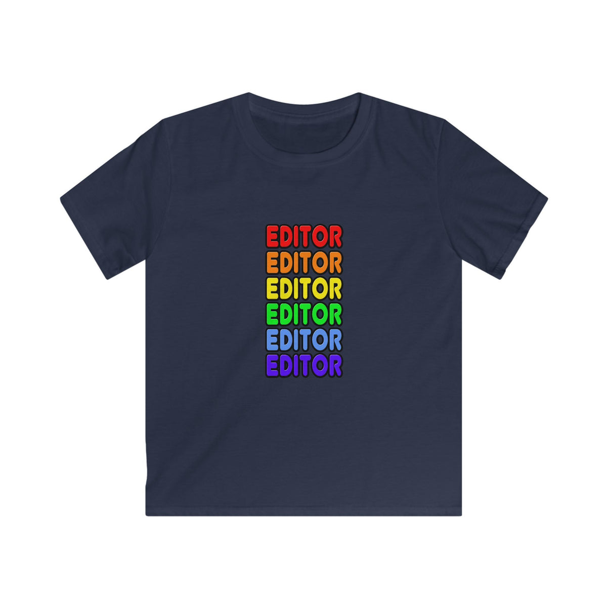 Rainbow Editor - Kids Softstyle Tee