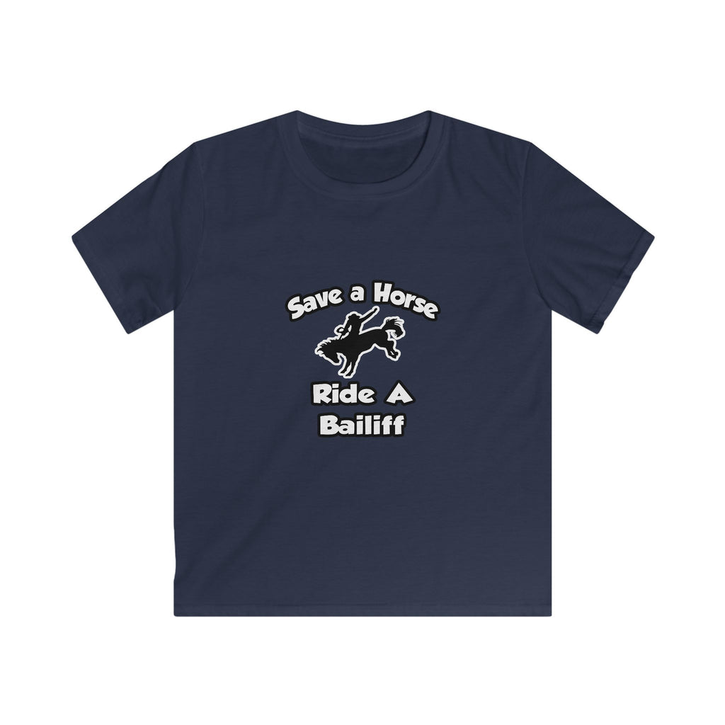 Save a Horse, Ride a Bailiff - Kids Softstyle Tee