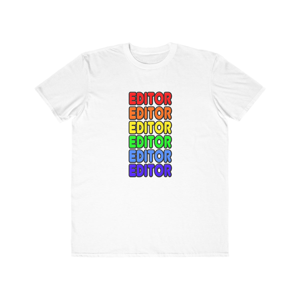 Rainbow Editor - Men's Lightweight Fashion Tee
