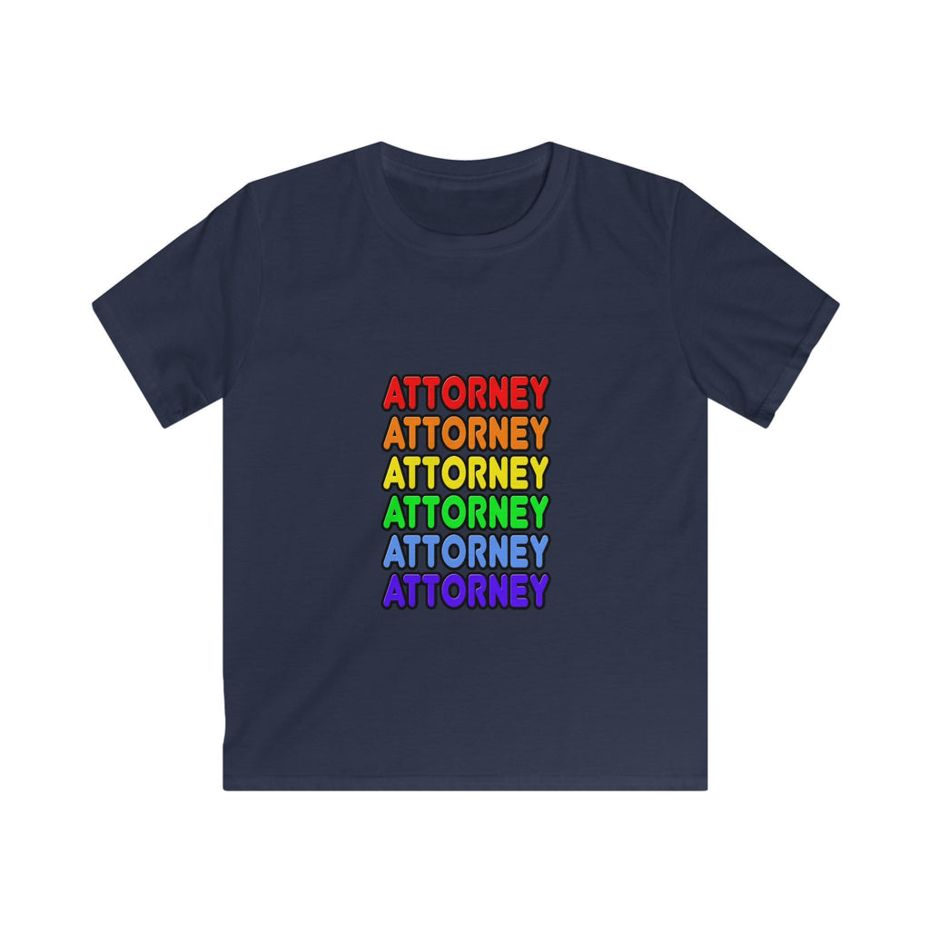 Rainbow Attorney - Kids Softstyle Tee