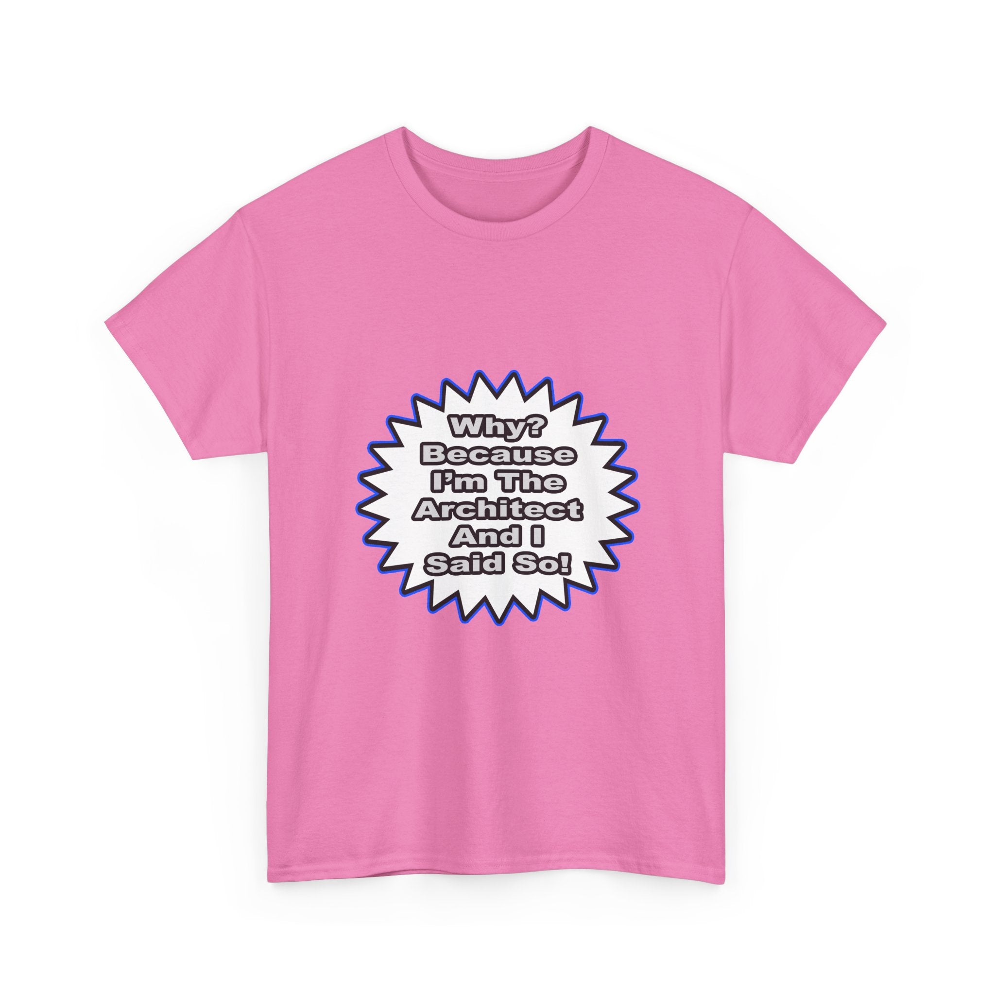 Architect...Because I Said So - Unisex Heavy Cotton Tee