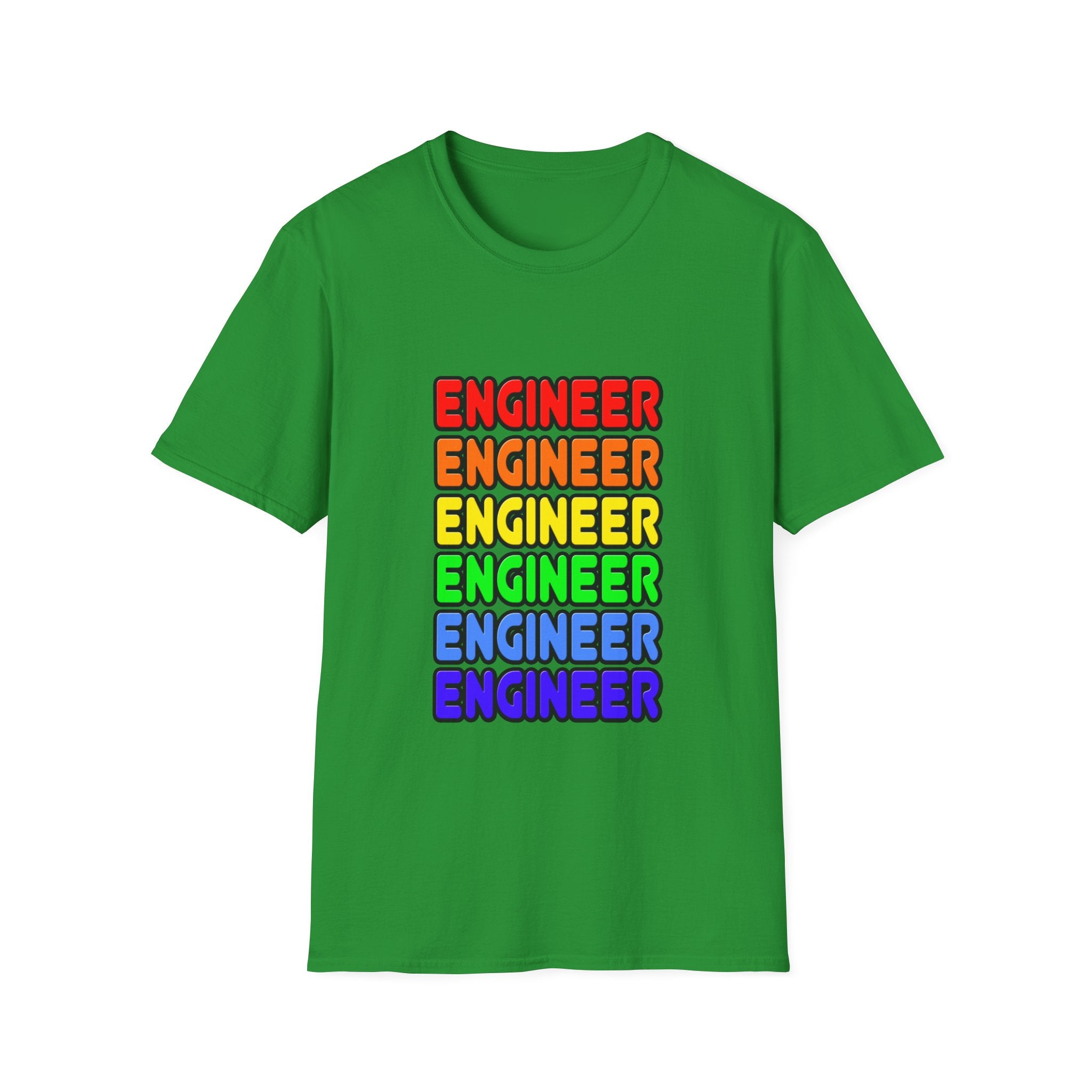 Rainbow Engineer - Unisex Softstyle T-Shirt