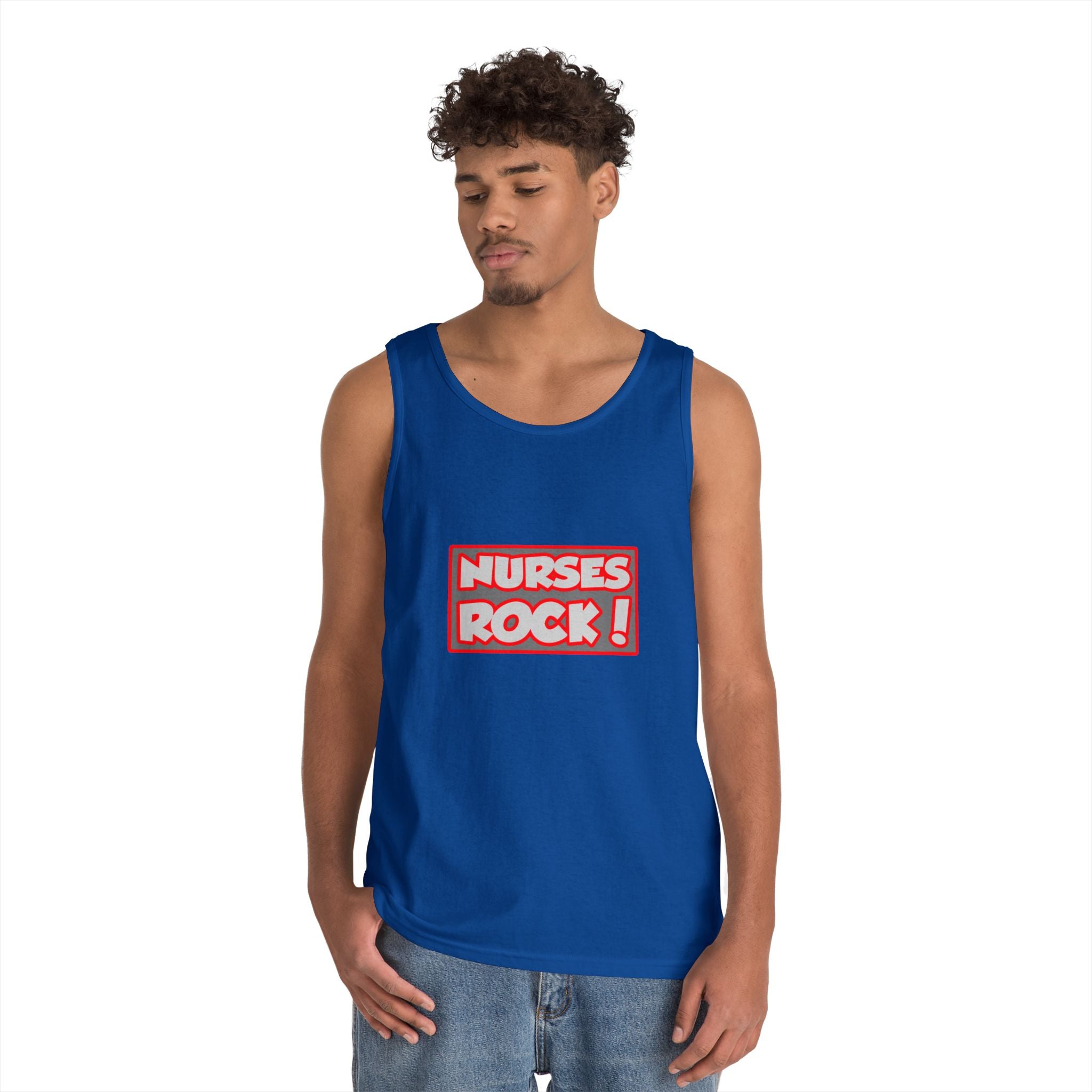 Nurses Rock! - Unisex Heavy Cotton Tank Top