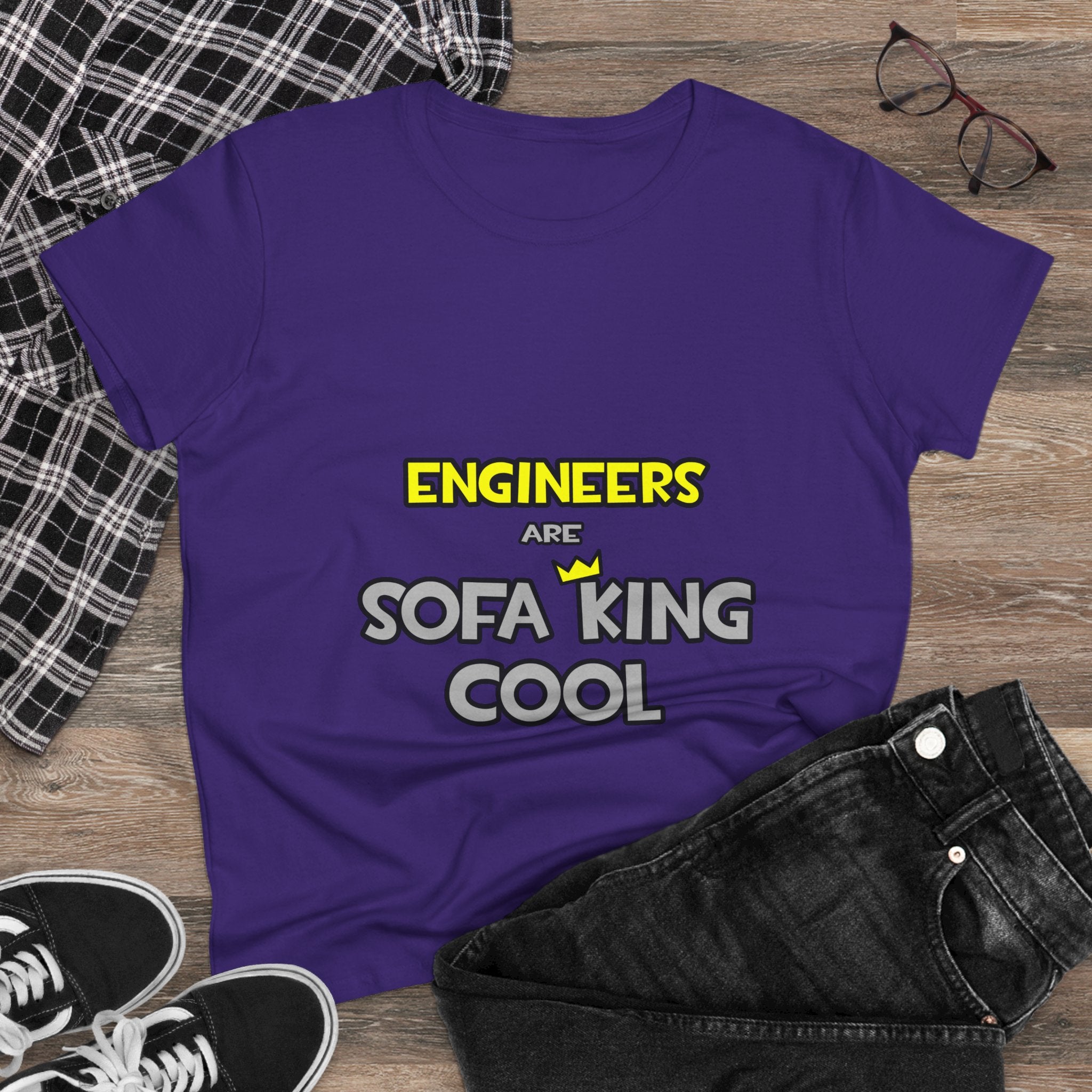 Engineers Are Sofa King Cool - Women's Midweight Cotton Tee