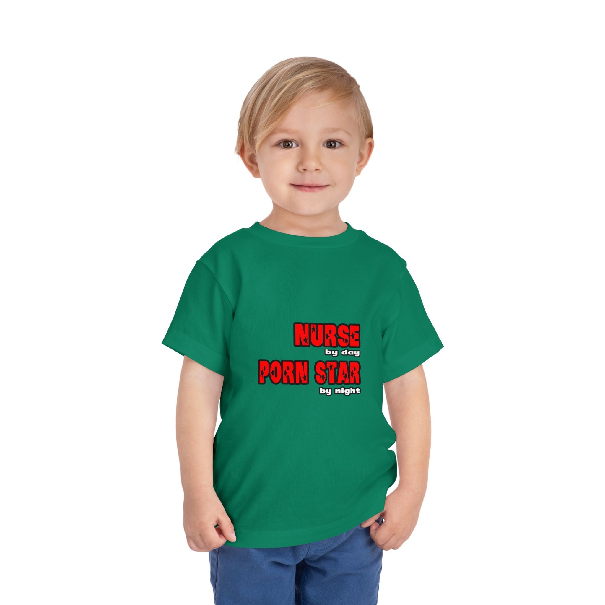 Nurse By Day...Porn Star By Night - Toddler Short Sleeve Tee