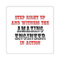 Amazing Engineer In Action - Square Stickers