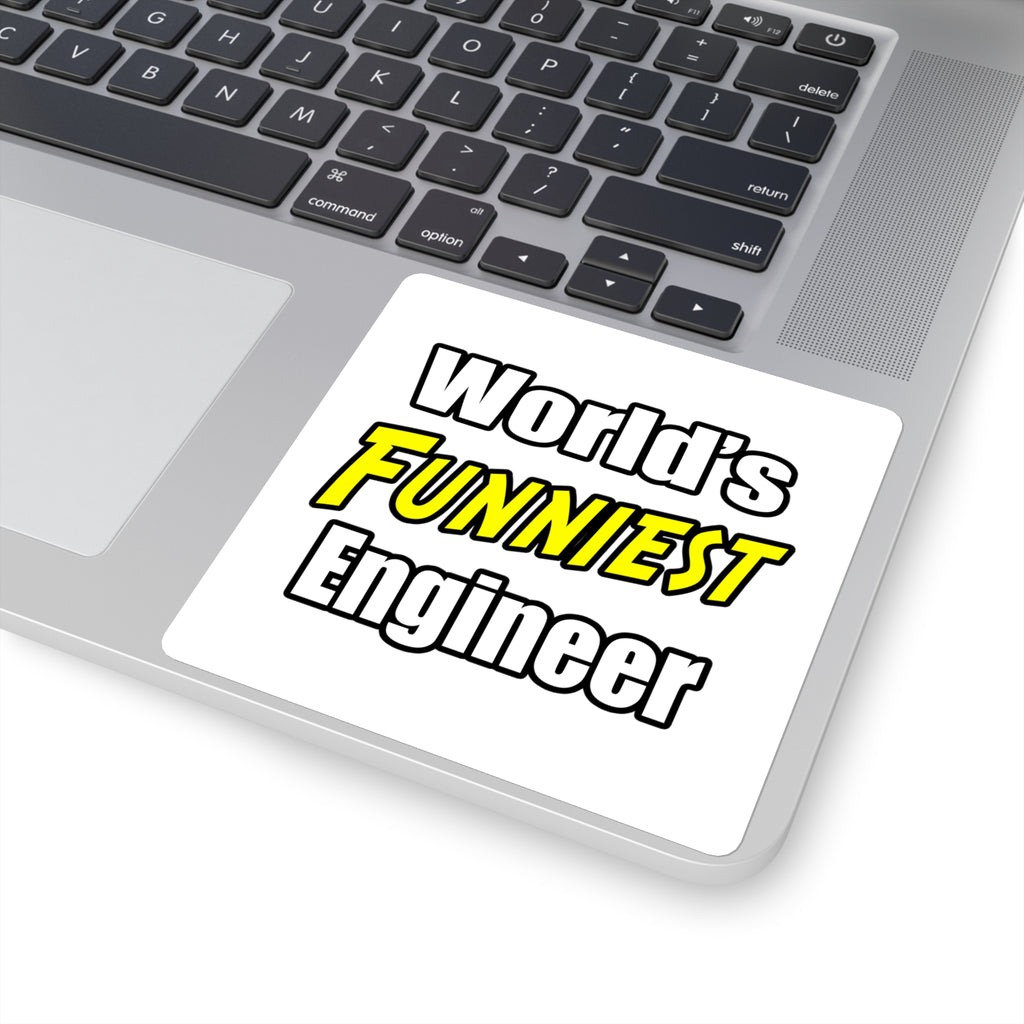 World's Funniest Engineer - Square Stickers