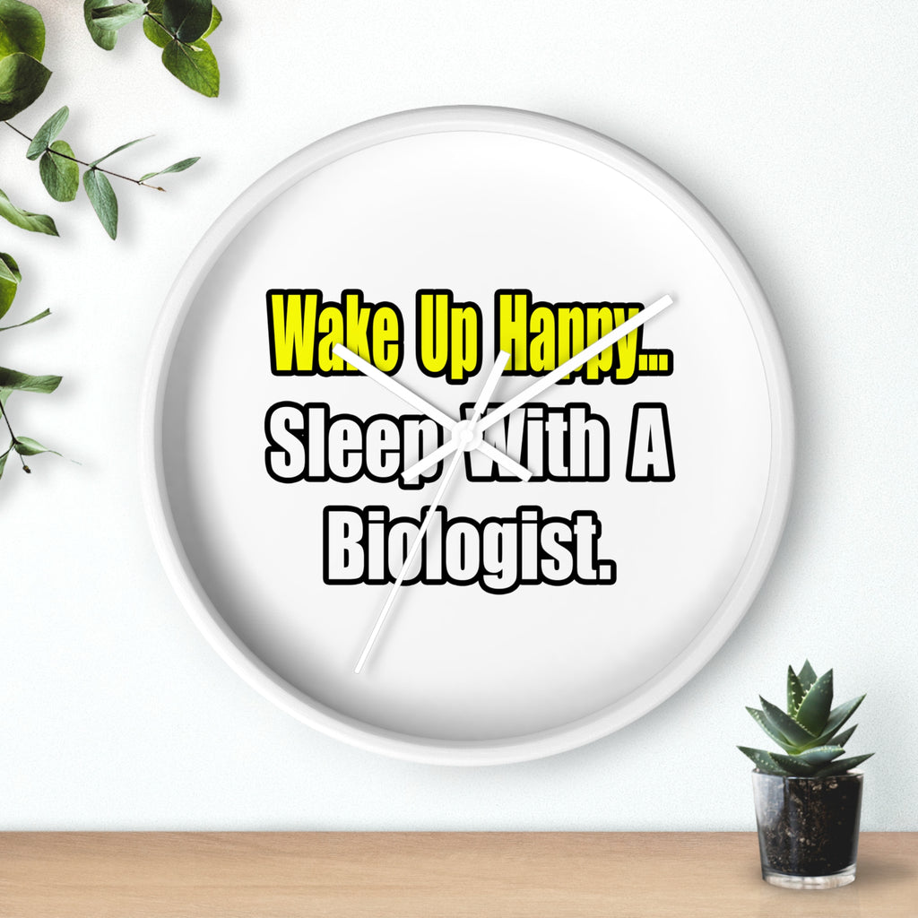 Sleep With Biologist - Wall Clock