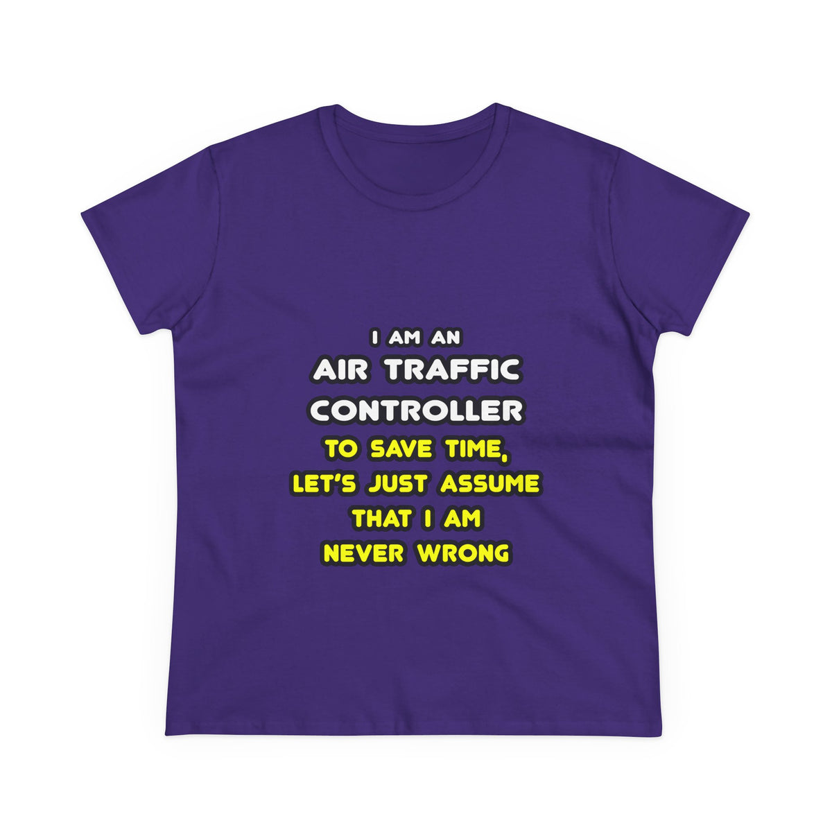 Funny Air Traffic Controller T Shirts - Women's Midweight Cotton Tee
