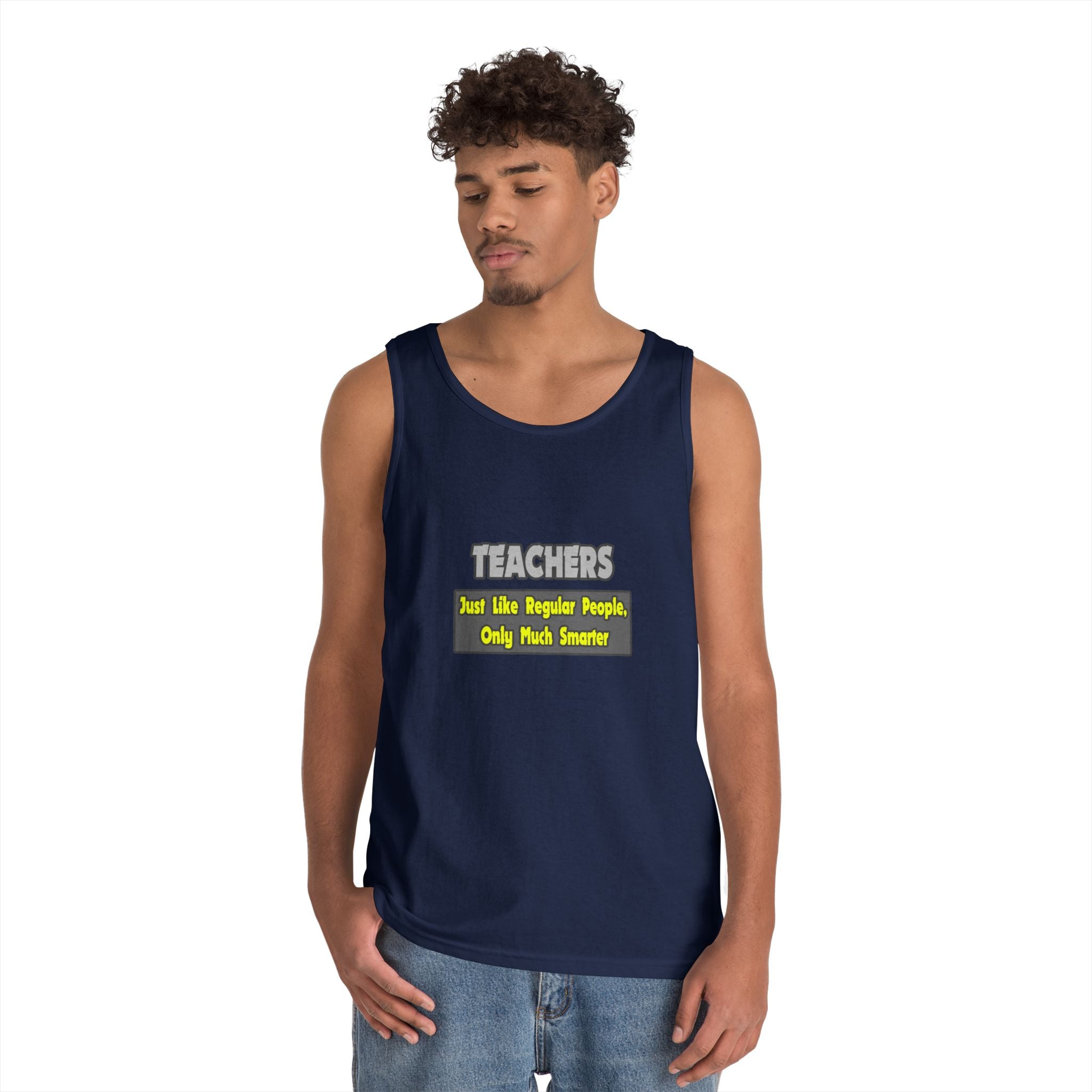 Teachers...Smarter - Unisex Heavy Cotton Tank Top