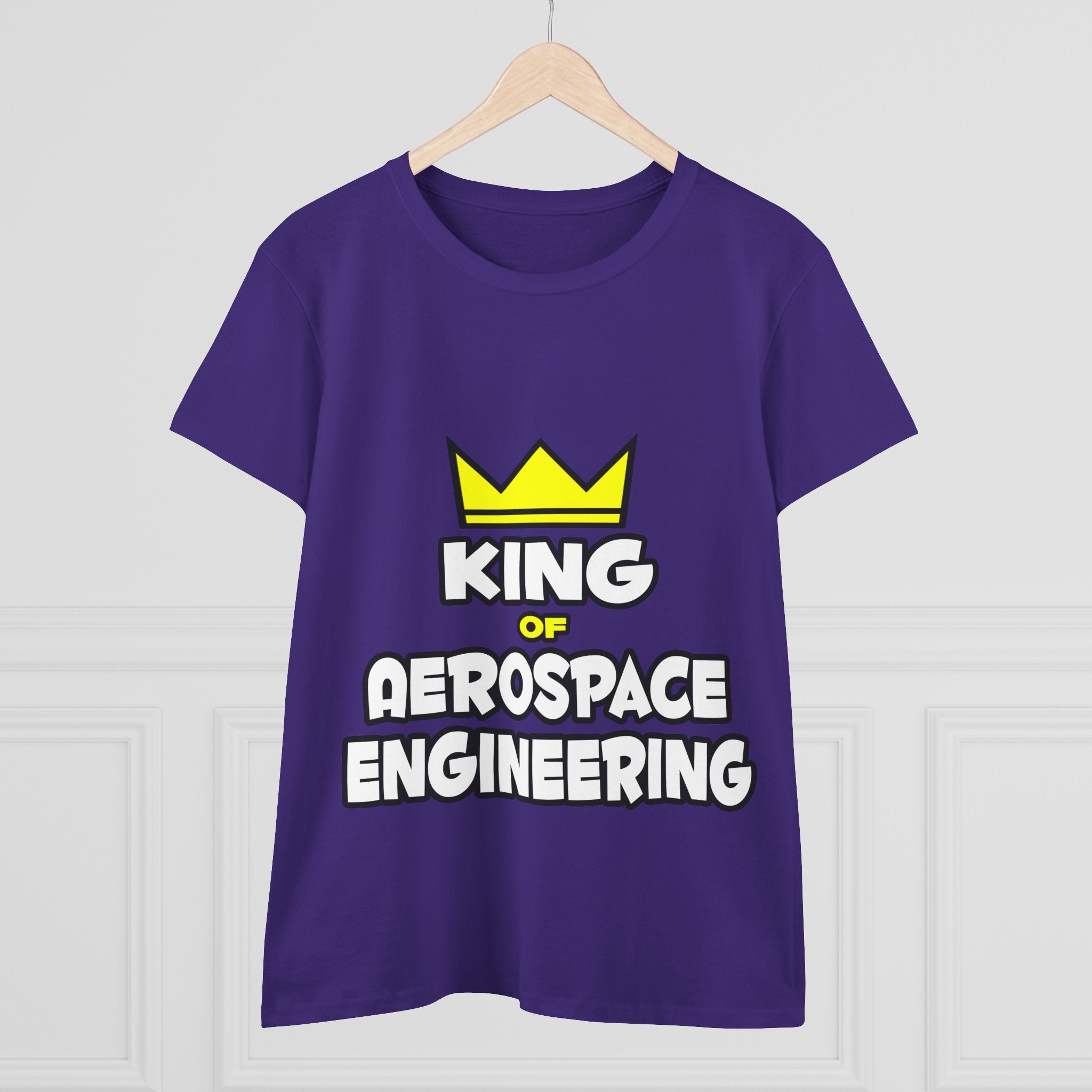 King of Aerospace Engineering - Women's Midweight Cotton Tee