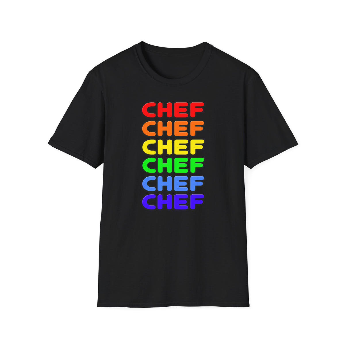 Rainbow Chef - Unisex Softstyle T-Shirt