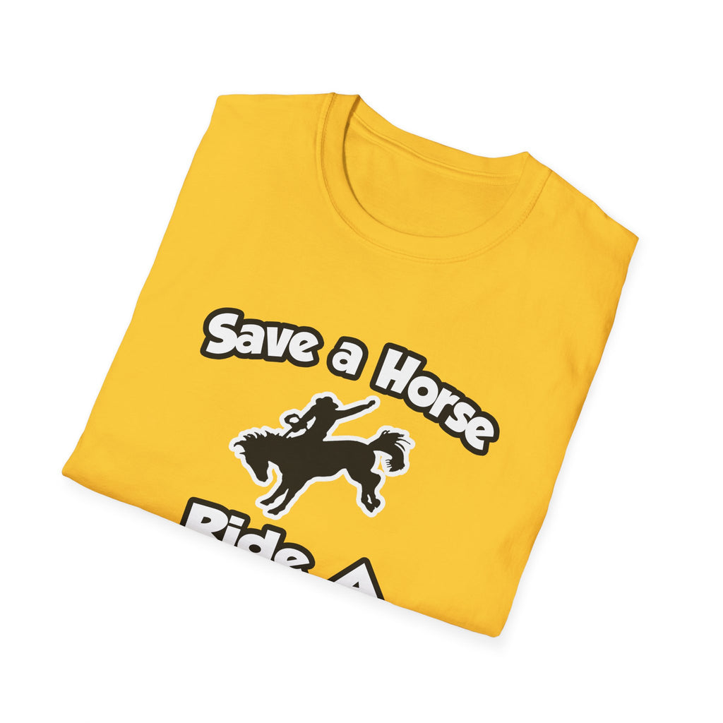 Save a Horse .. Ride a Doctor - Unisex Softstyle T-Shirt