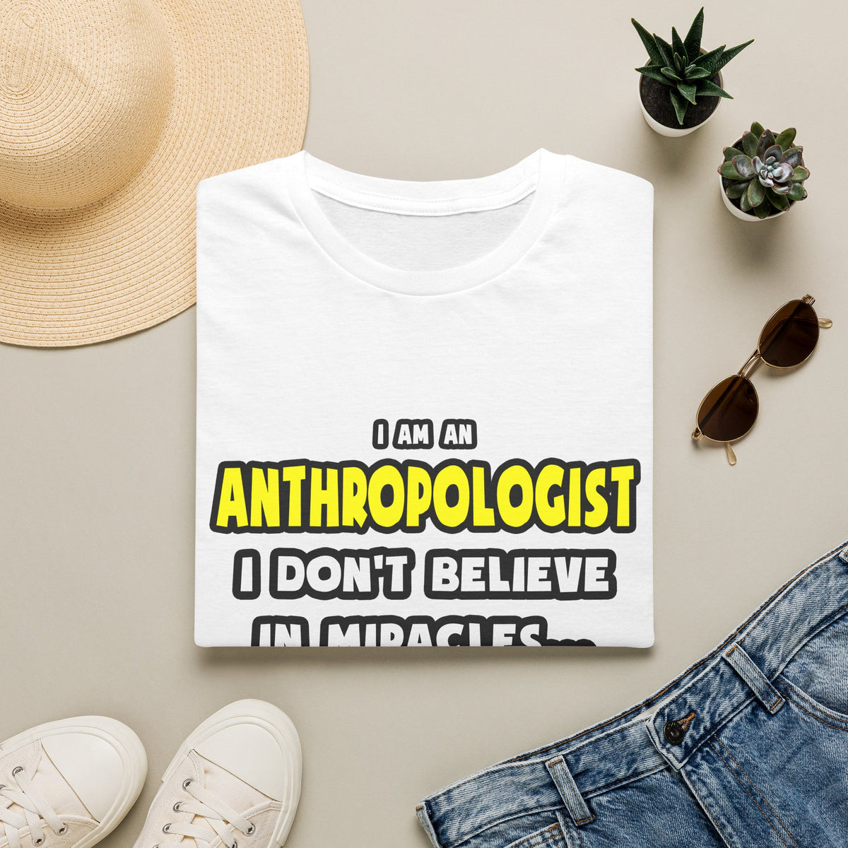 Miracles and Anthropologists ... Funny - Unisex Softstyle T-Shirt