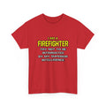 Firefighter...Superior Intelligence - Unisex Heavy Cotton Tee