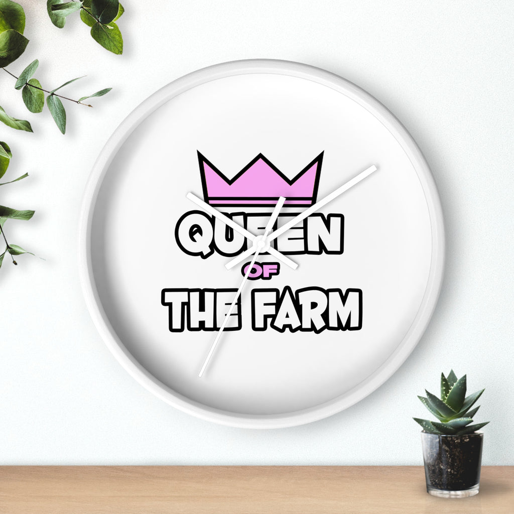 Queen of The Farm - Wall Clock