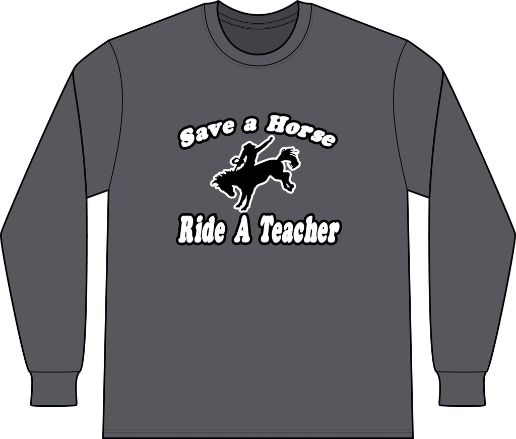 save horse ride teacher - Unisex Long Sleeve T-Shirt