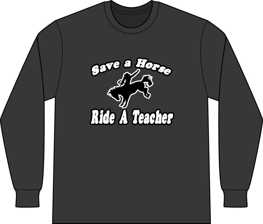 save horse ride teacher - Unisex Long Sleeve T-Shirt
