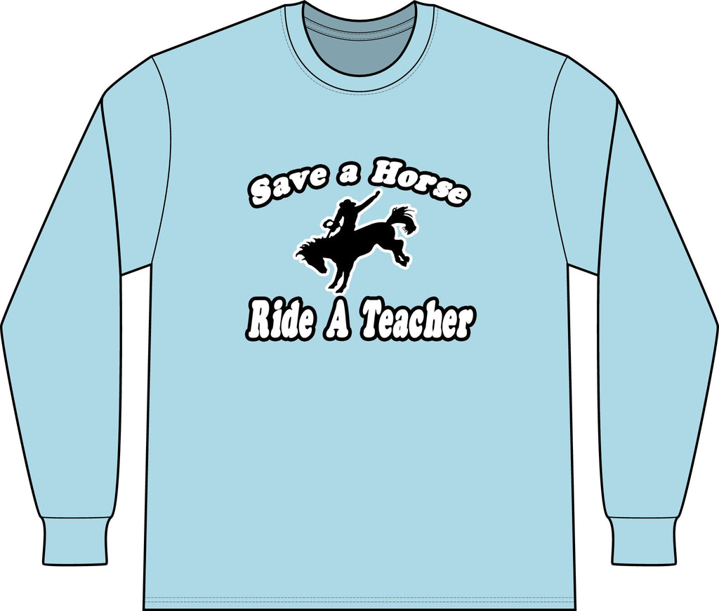 save horse ride teacher - Unisex Long Sleeve T-Shirt