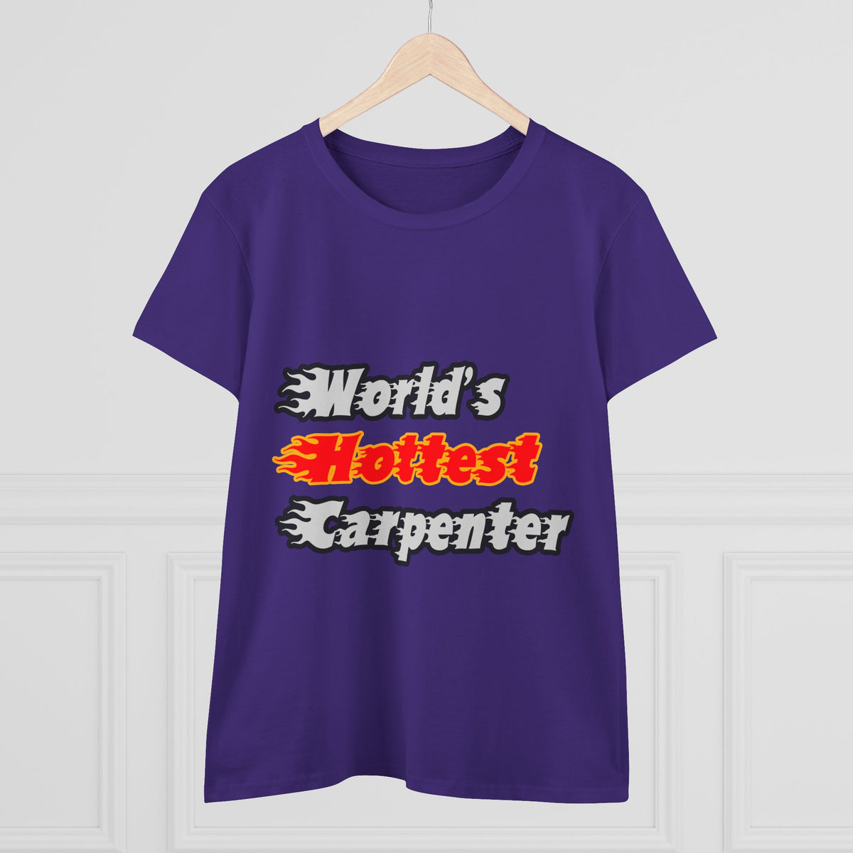 World's Hottest Carpenter - Women's Midweight Cotton Tee